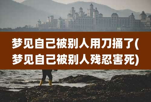 梦见自己被别人用刀捅了(梦见自己被别人残忍害死)