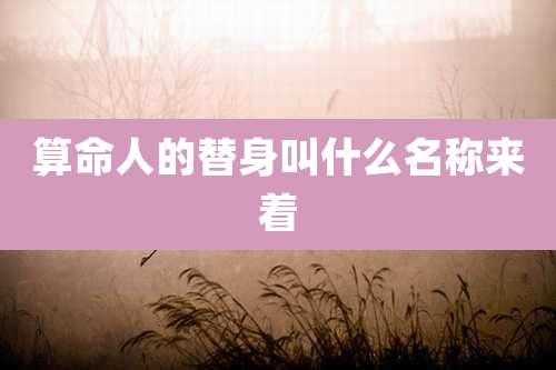 算命人的替身叫什么名称来着