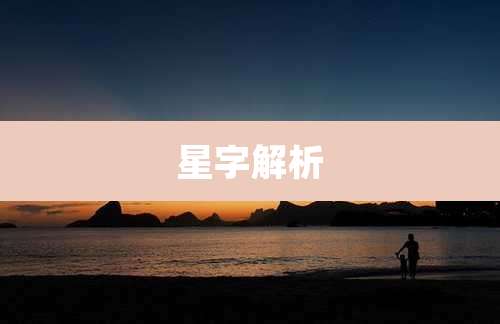 星字解析