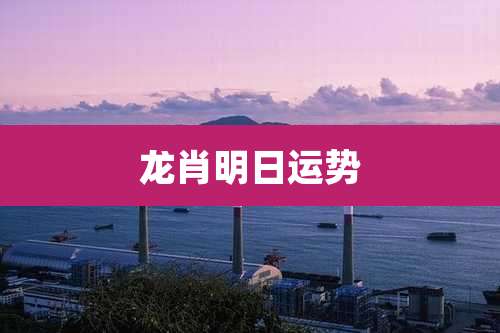 龙肖明日运势