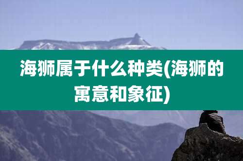 海狮属于什么种类(海狮的寓意和象征)