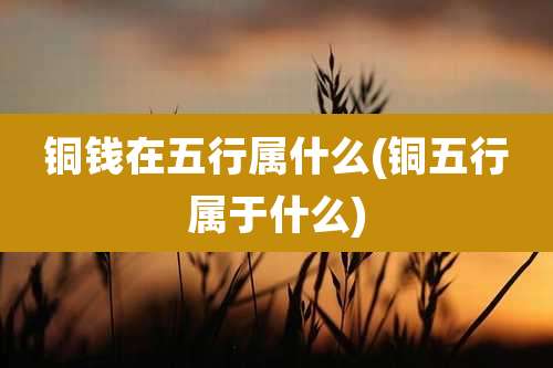 铜钱在五行属什么(铜五行属于什么)