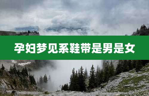 孕妇梦见系鞋带是男是女