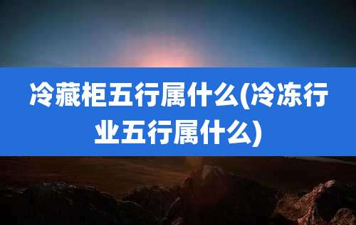冷藏柜五行属什么(冷冻行业五行属什么)