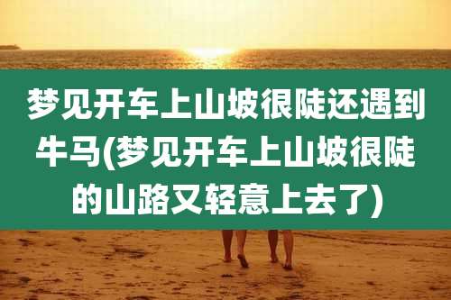 梦见开车上山坡很陡还遇到牛马(梦见开车上山坡很陡的山路又轻意上去了)