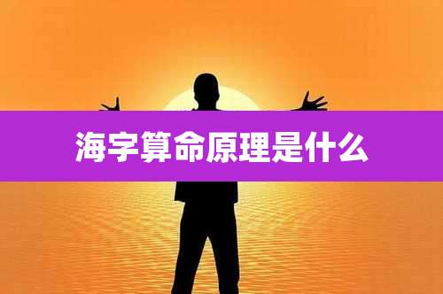 海字算命原理是什么