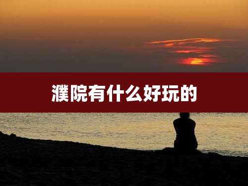 濮院有什么好玩的