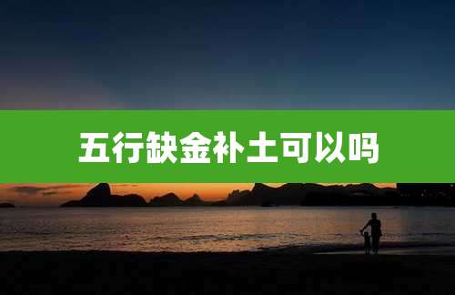 五行缺金补土可以吗