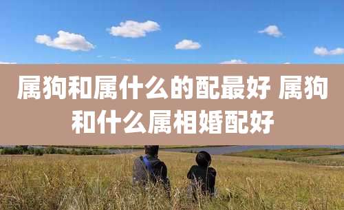 属狗和属什么的配最好 属狗和什么属相婚配好