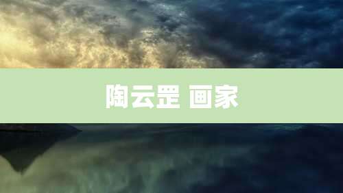 陶云罡 画家