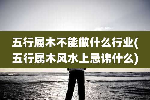 五行属木不能做什么行业(五行属木风水上忌讳什么)