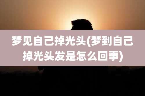 梦见自己掉光头(梦到自己掉光头发是怎么回事)