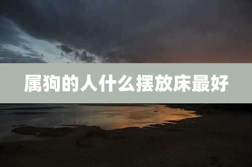 属狗的人什么摆放床最好