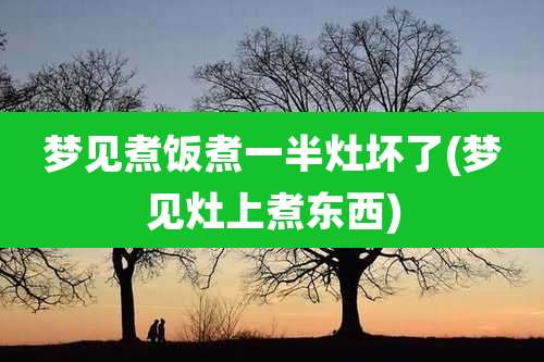 梦见煮饭煮一半灶坏了(梦见灶上煮东西)