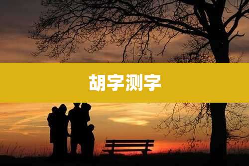胡字测字