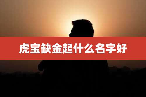 虎宝缺金起什么名字好