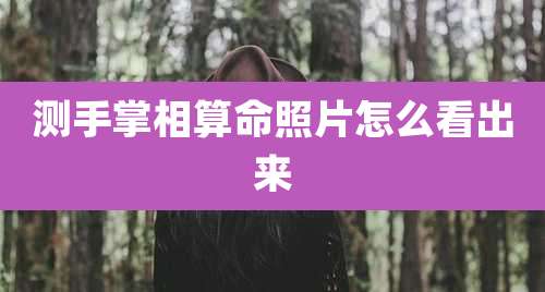 测手掌相算命照片怎么看出来