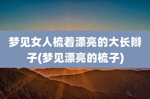 梦见女人梳着漂亮的大长辫子(梦见漂亮的梳子)