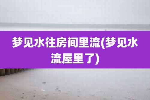 梦见水往房间里流(梦见水流屋里了)