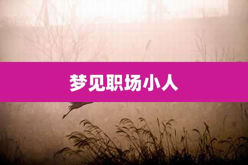 梦见职场小人