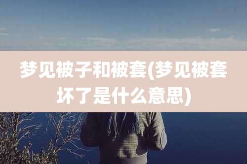 梦见被子和被套(梦见被套坏了是什么意思)