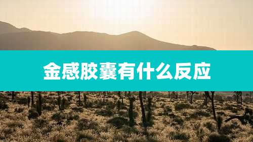金感胶囊有什么反应