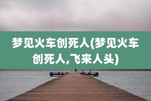 梦见火车创死人(梦见火车创死人,飞来人头)