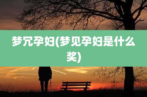 梦冗孕妇(梦见孕妇是什么奖)