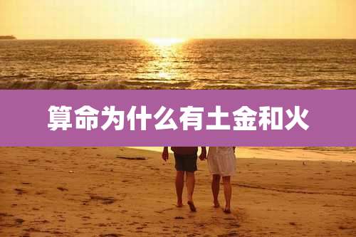 算命为什么有土金和火