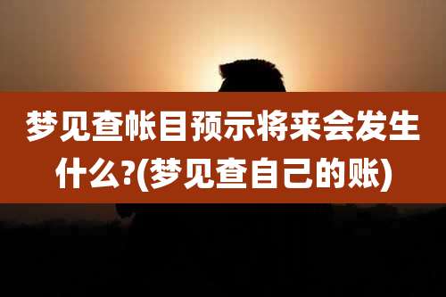 梦见查帐目预示将来会发生什么?(梦见查自己的账)