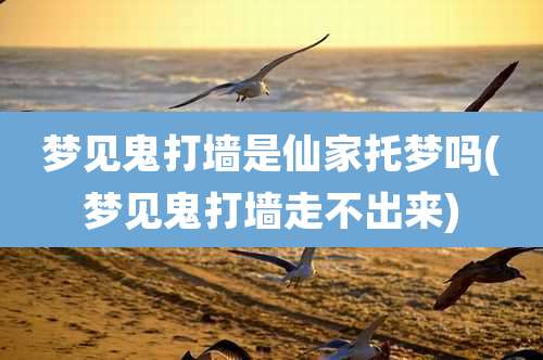 梦见鬼打墙是仙家托梦吗(梦见鬼打墙走不出来)