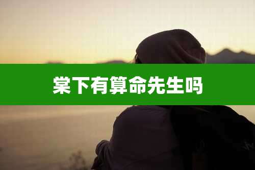 棠下有算命先生吗