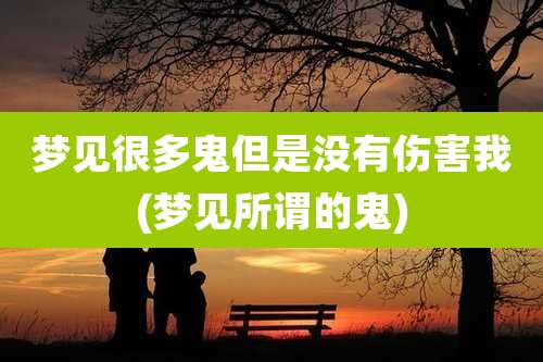 梦见很多鬼但是没有伤害我(梦见所谓的鬼)
