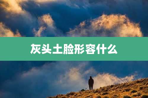 灰头土脸形容什么