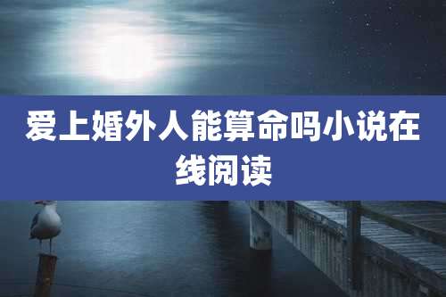 爱上婚外人能算命吗小说在线阅读