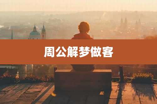 周公解梦做客