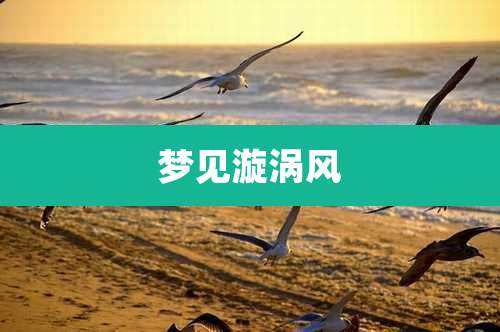 梦见漩涡风