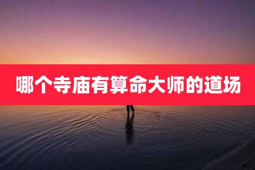 哪个寺庙有算命大师的道场