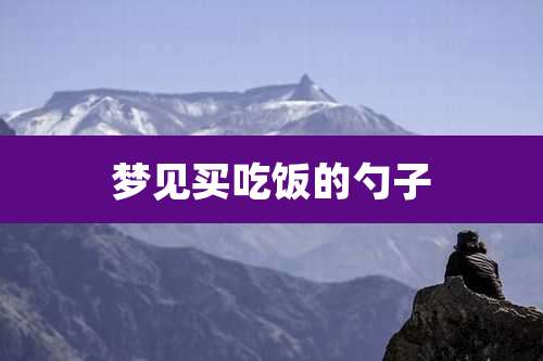 梦见买吃饭的勺子