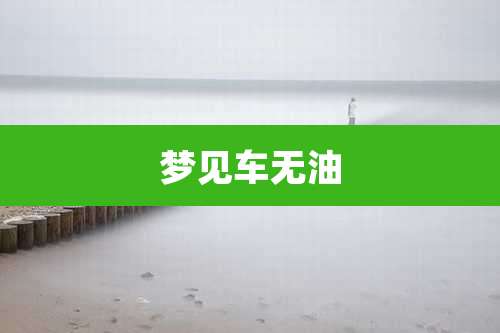 梦见车无油