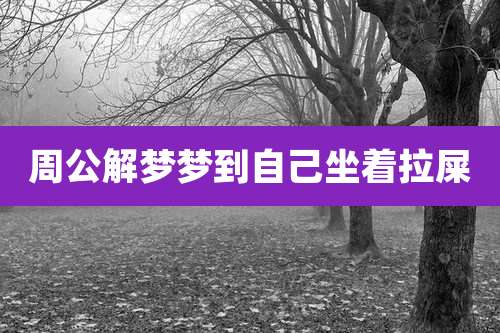 周公解梦梦到自己坐着拉屎