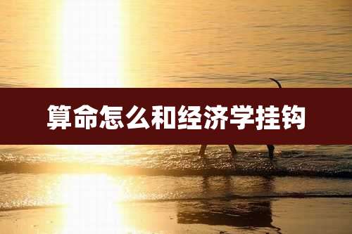 算命怎么和经济学挂钩