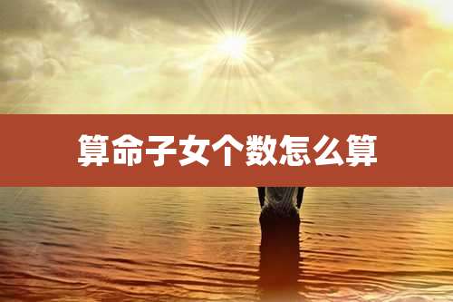 算命子女个数怎么算