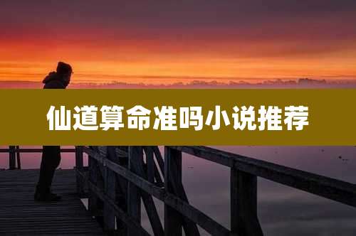 仙道算命准吗小说推荐