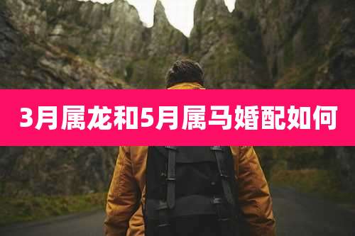 3月属龙和5月属马婚配如何