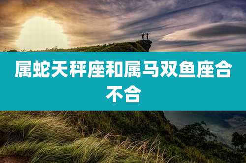属蛇天秤座和属马双鱼座合不合