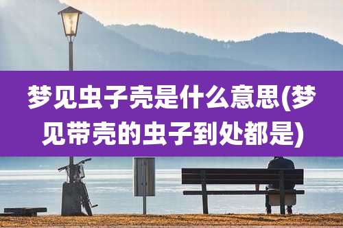 梦见虫子壳是什么意思(梦见带壳的虫子到处都是)