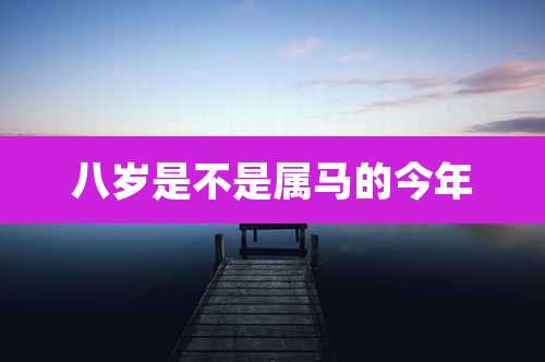 八岁是不是属马的今年