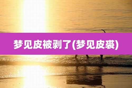 梦见皮被剥了(梦见皮裘)
