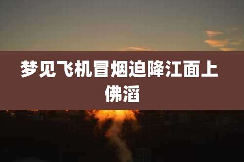 梦见飞机冒烟迫降江面上 佛滔